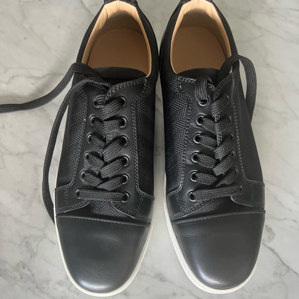 Christian Louboutin Louis Black Sneakers Size 9 worn once perfect condition